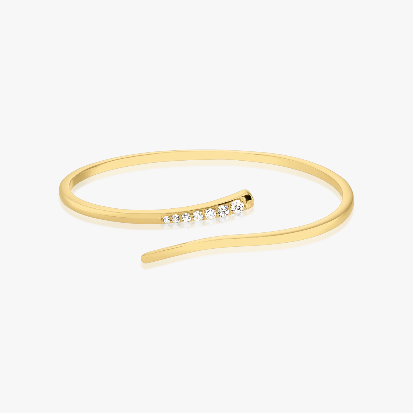 Golden Vega Silver Bracelet - Zirconia