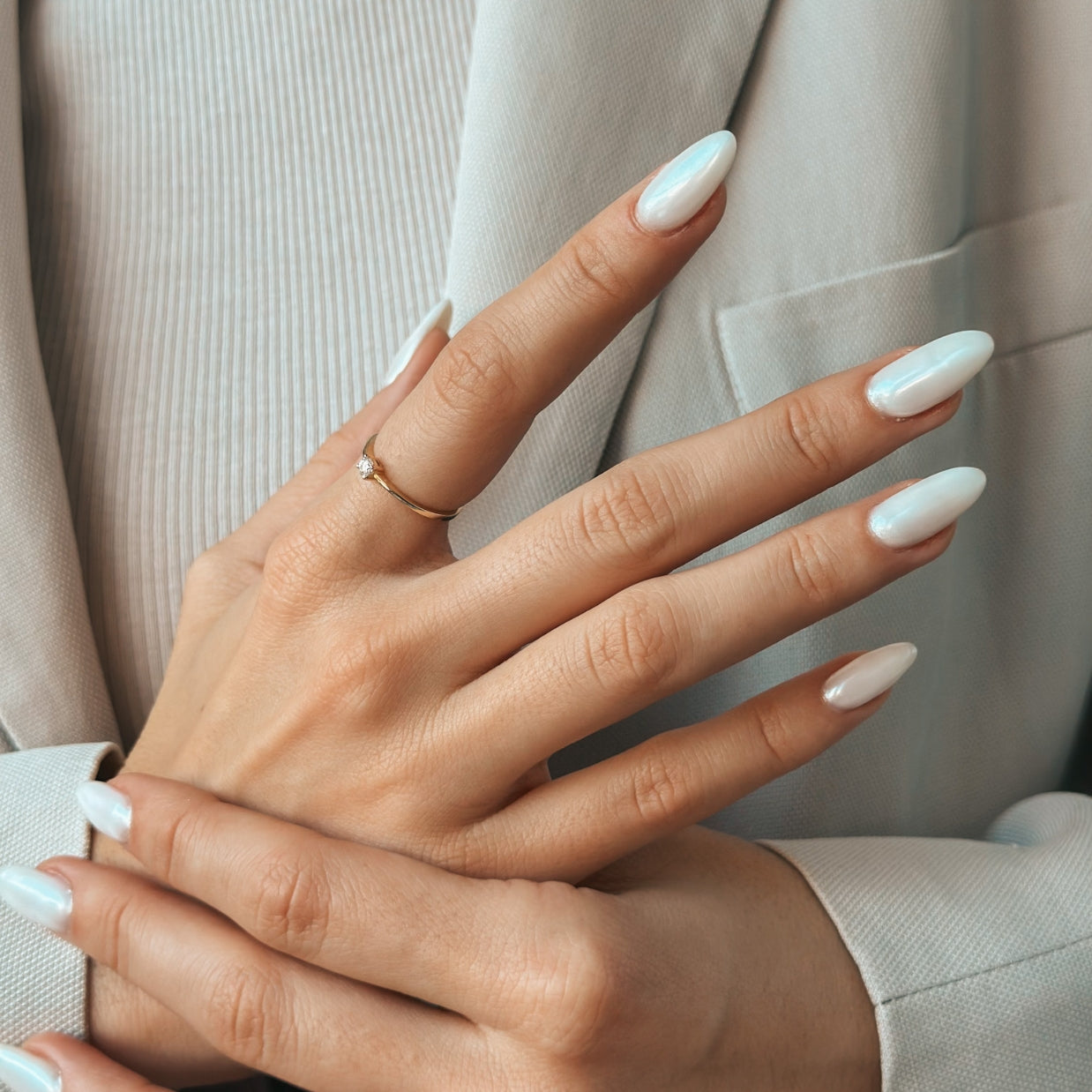 Timeless Gold Ring - 0.1 CT Diamond - Indira