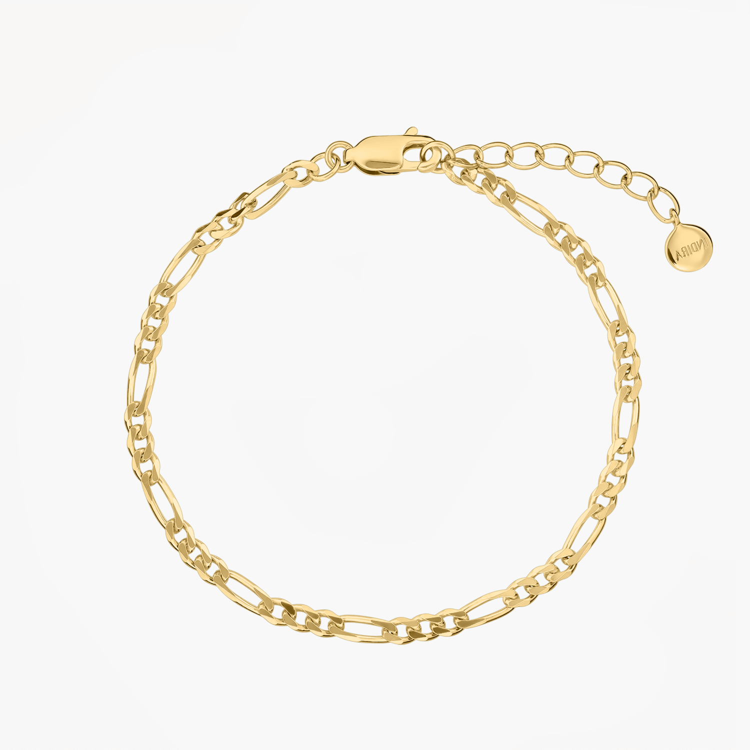 Golden Figaro Silver Bracelet - Indira