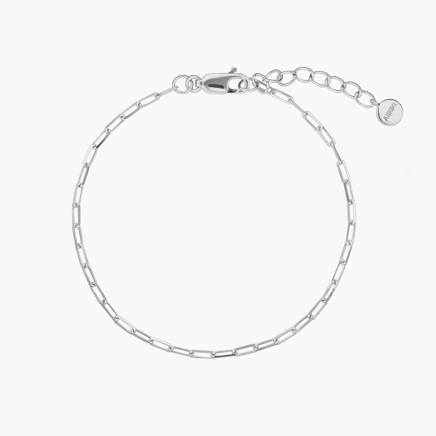 Silver Paperclip Bracelet - Indira