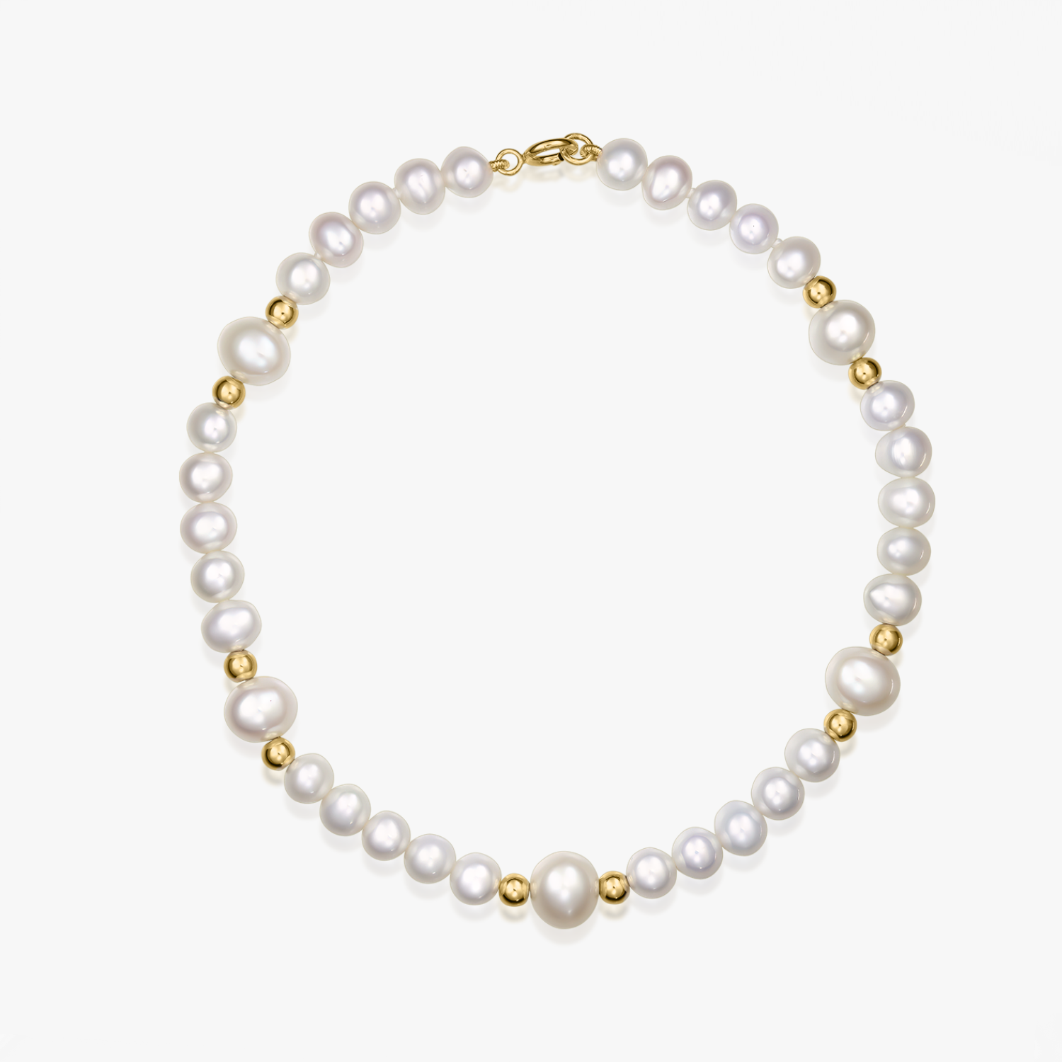 Meghan Gold Bracelet - Natural Pearls - Indira