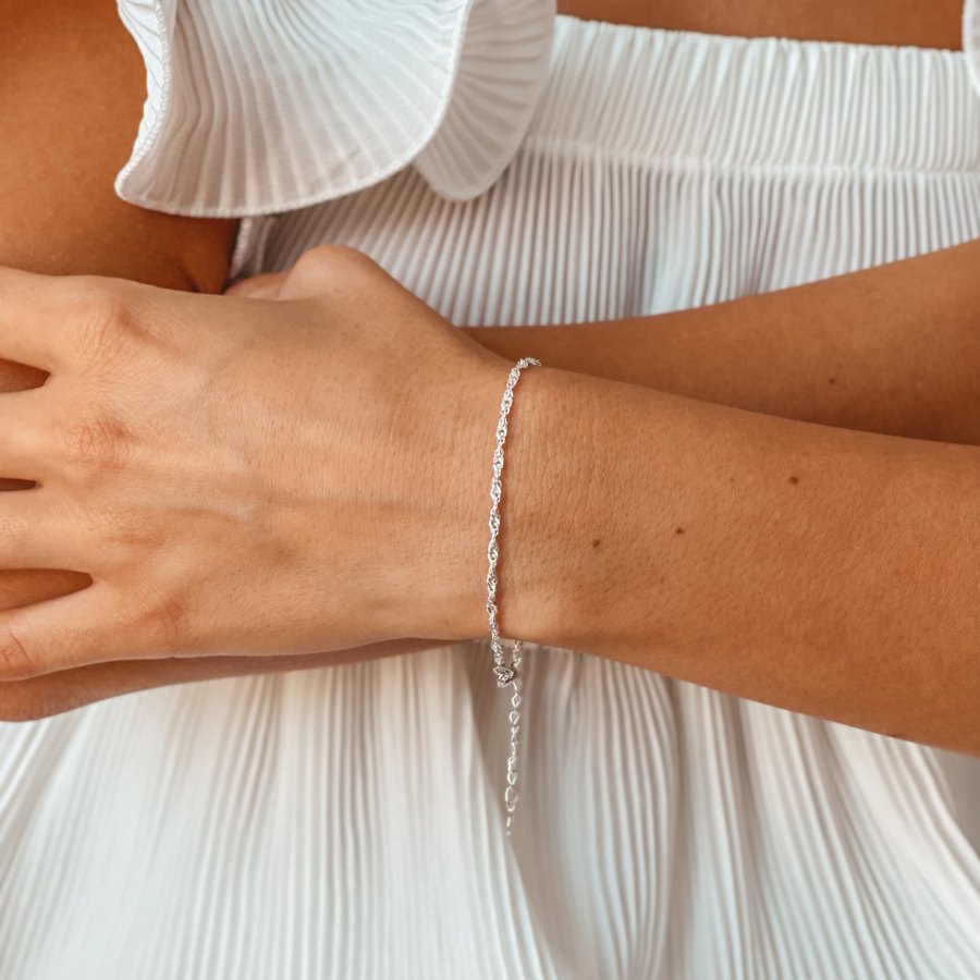 Singapore Silver Bracelet - Indira