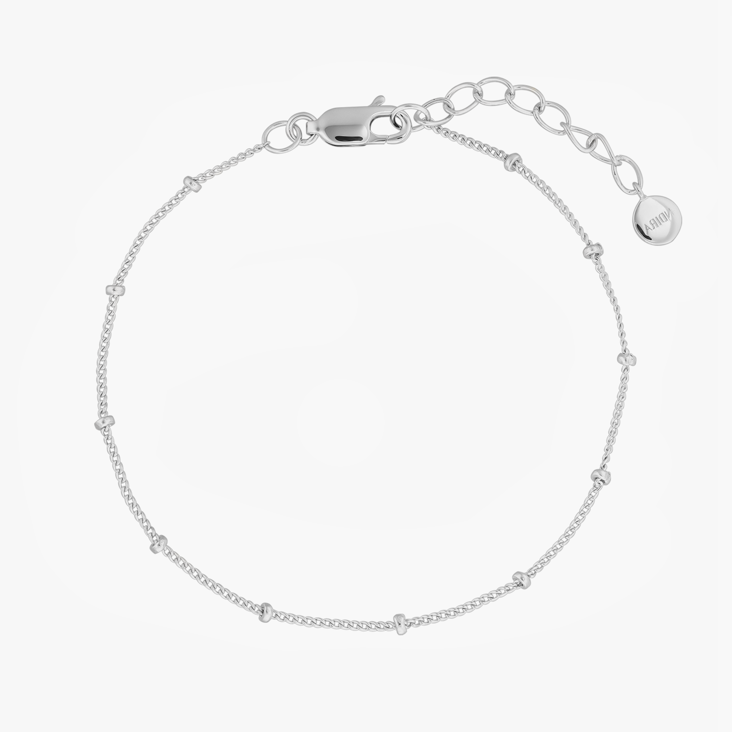 Silver Beaded Bracelet - Indira