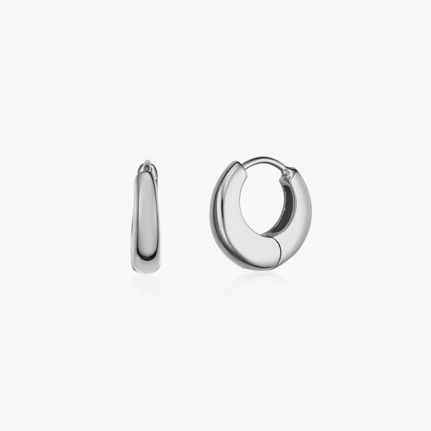 Mini Dome Silver Earrings - Indira