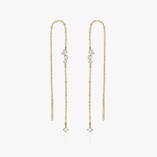 Cercei din aur Graceful Drop - Indira