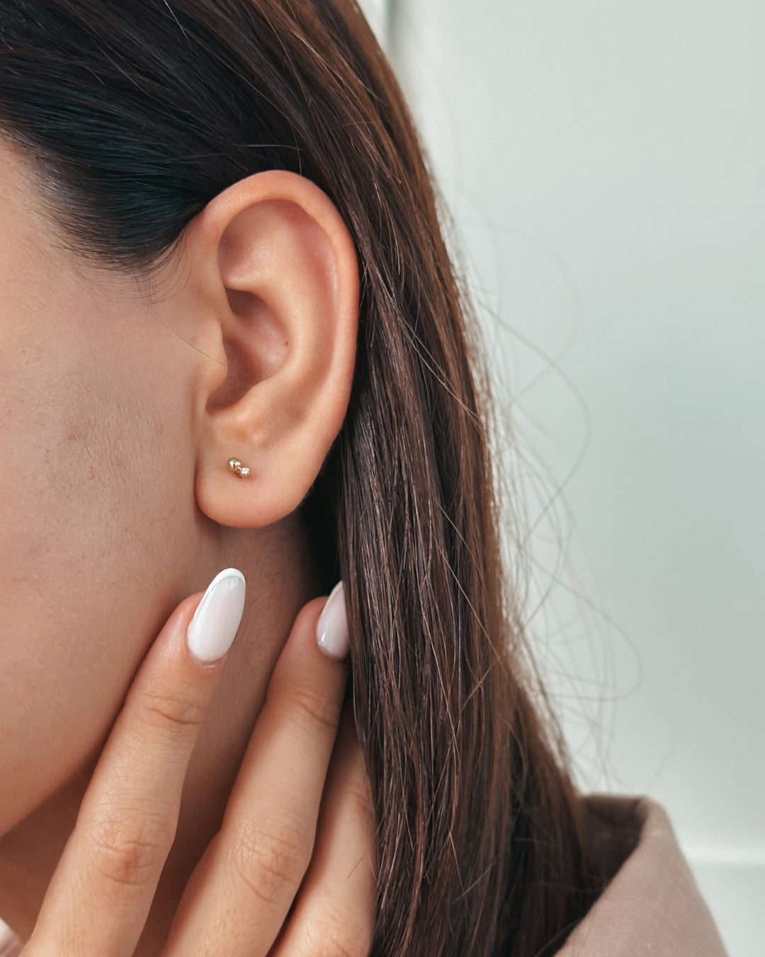 Tear Yellow Gold Earrings - Diamonds - Indira