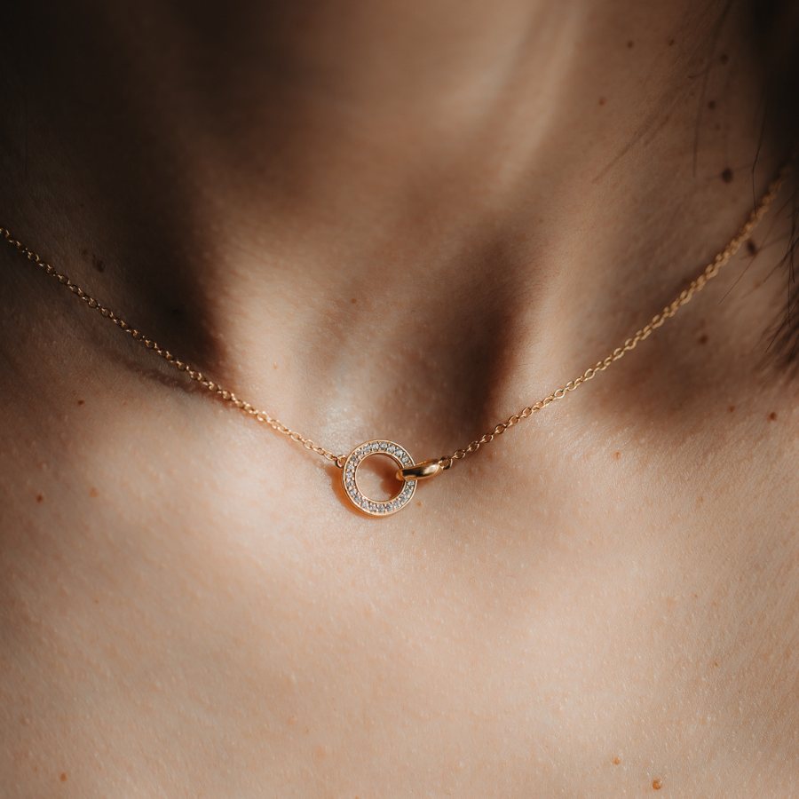 Linked Silver Necklace - Indira