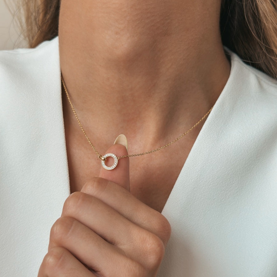 Linked Silver Necklace - Indira