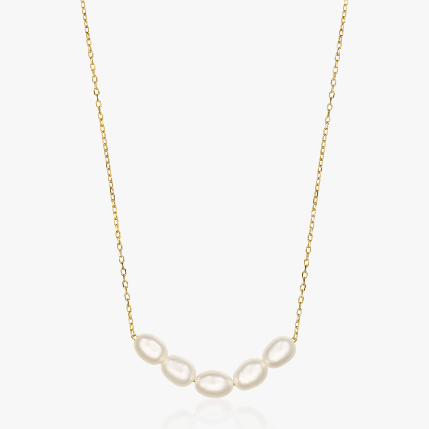 Colier din argint Golden Maia - Perle Naturale - Indira