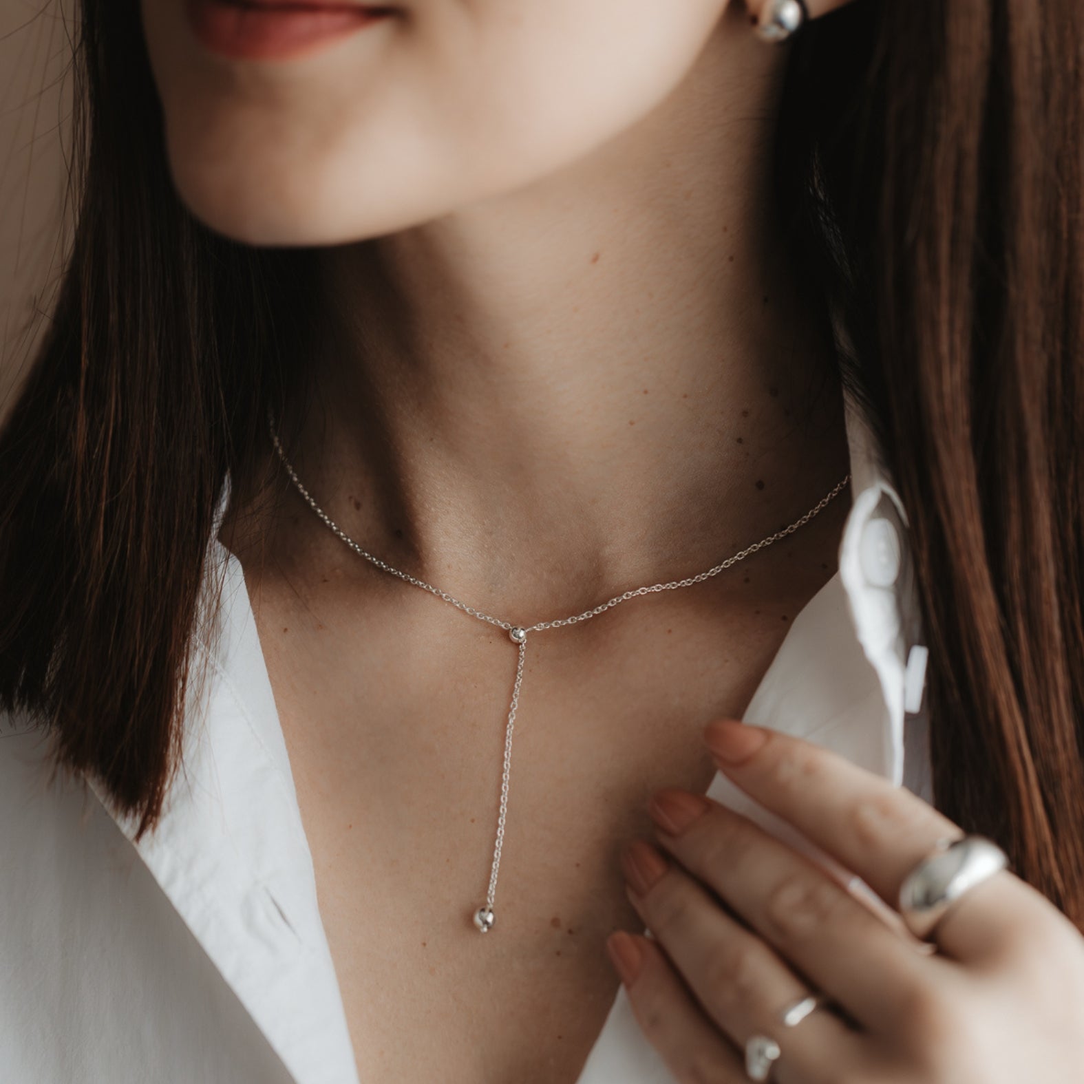 Bola Silver Necklace - Indira