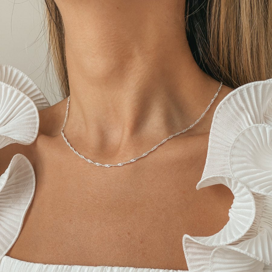 Silver Singapore Chain - Indira