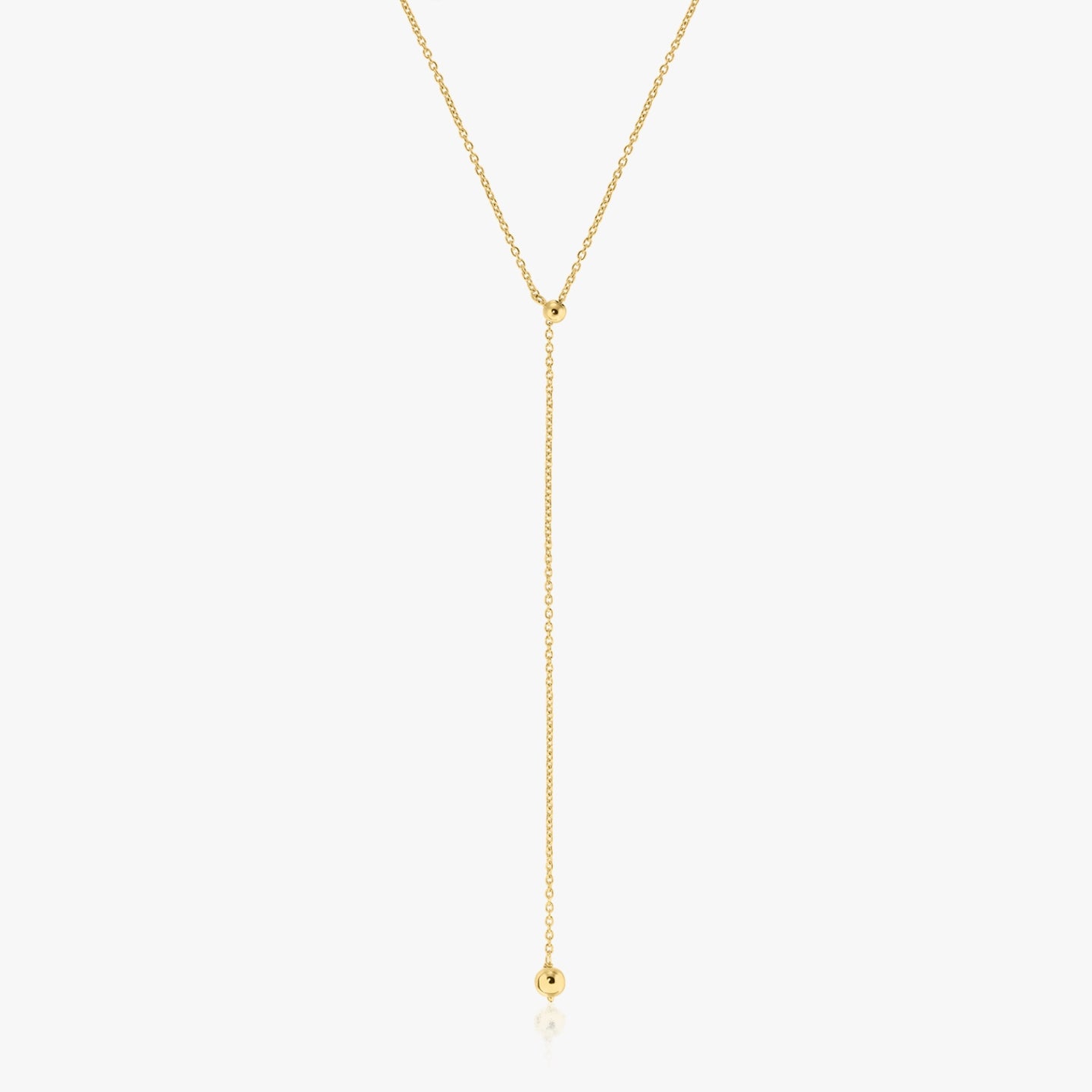 Gold-plated silver necklace Bola - Indira