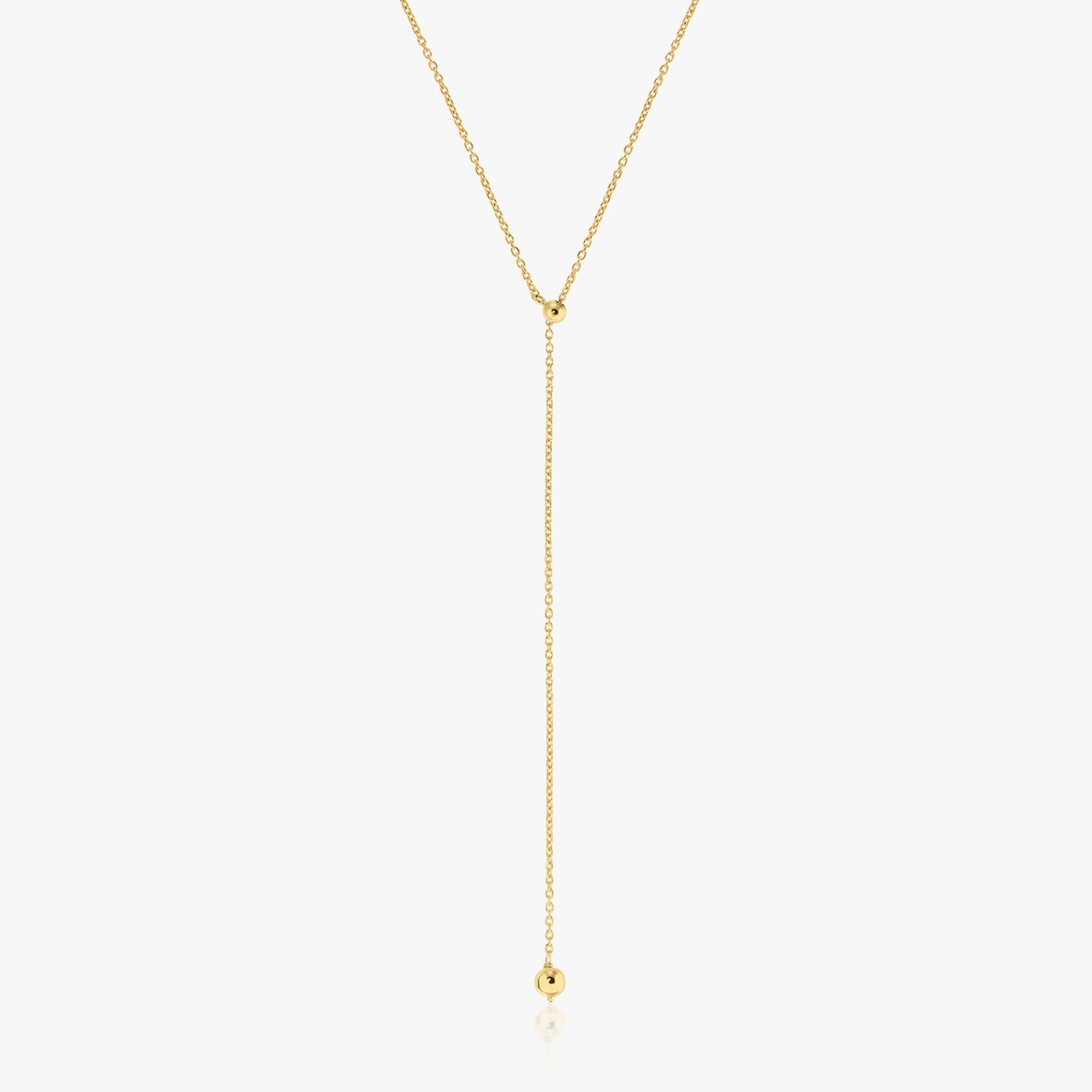 Gold-plated silver necklace Bola - Indira