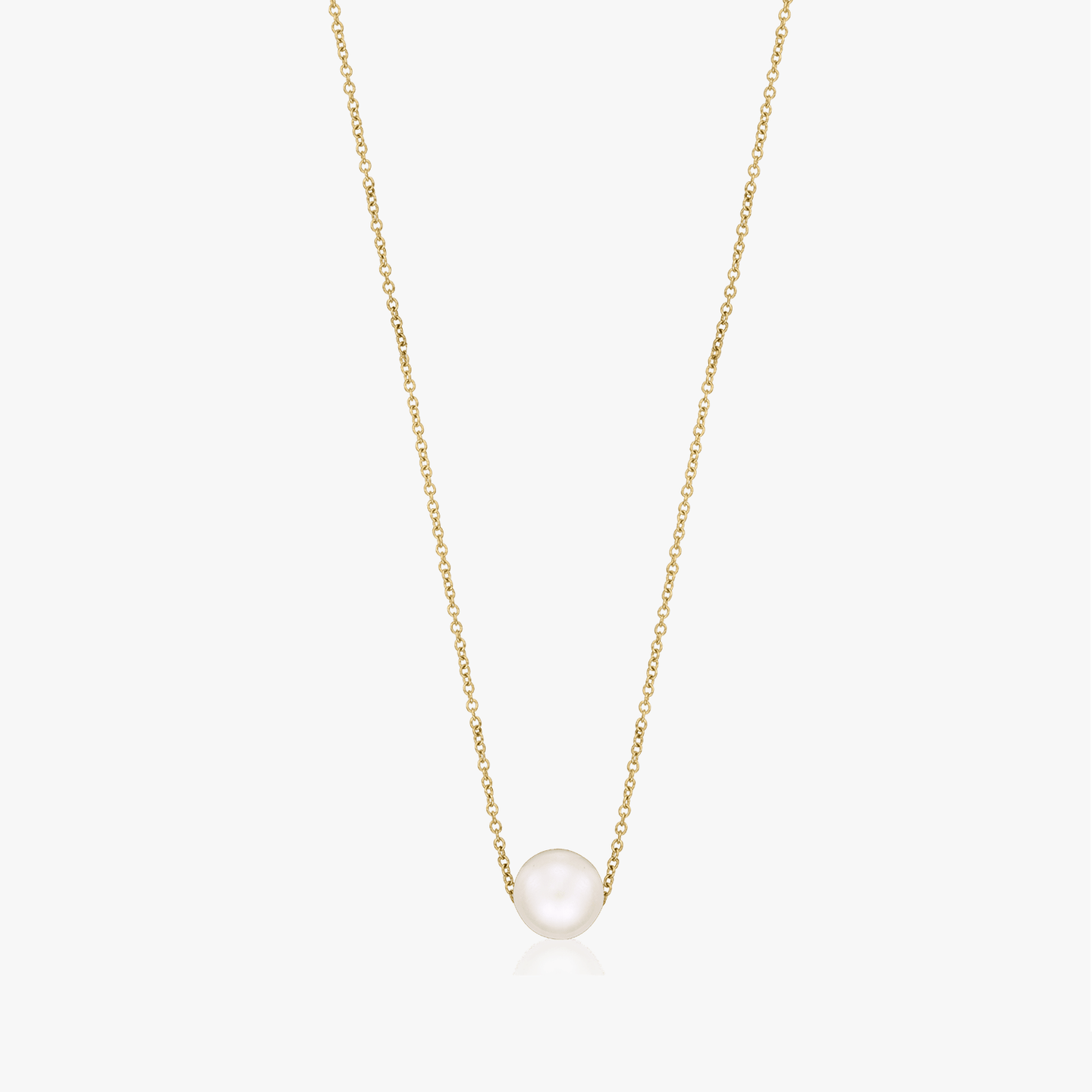 Golden Ruth Silver Necklace - Natural Pearls - Indira