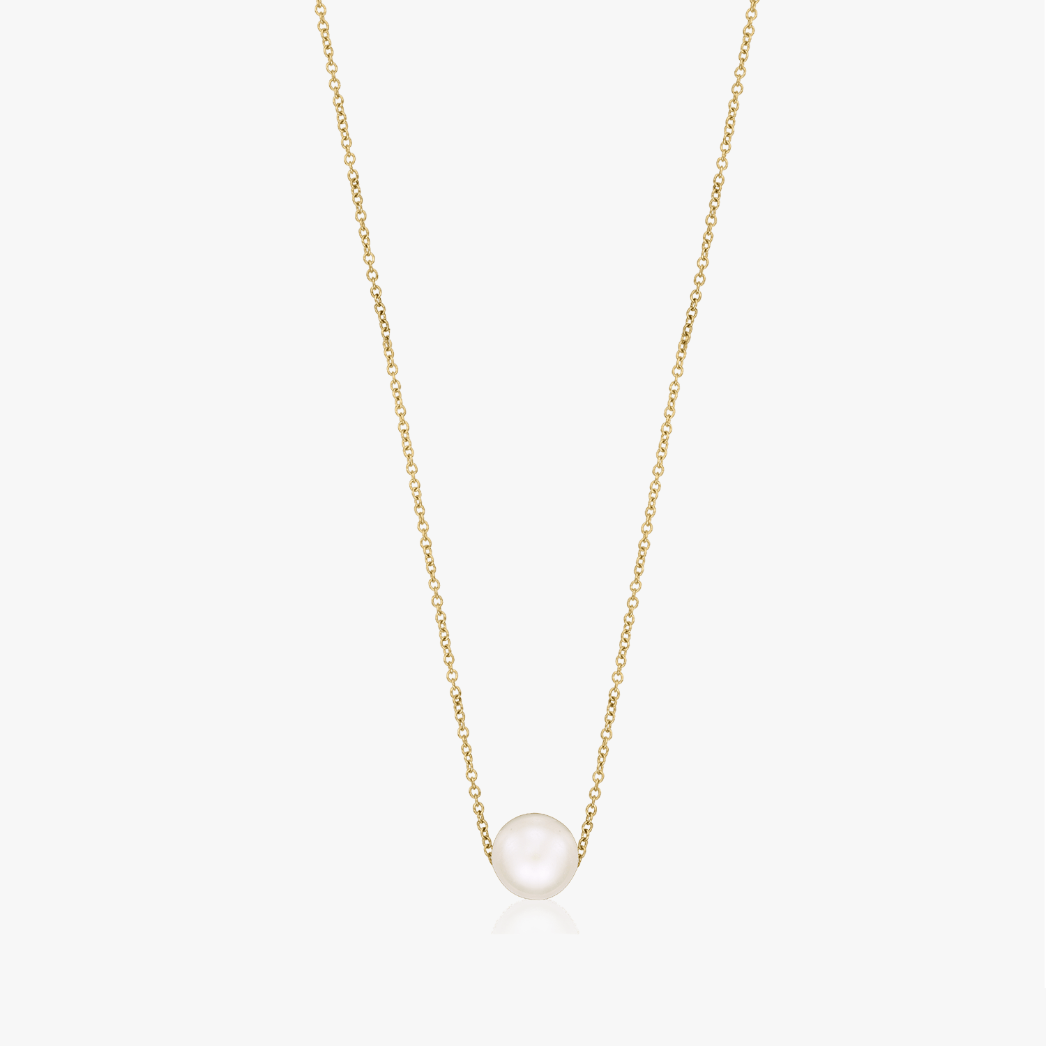 Golden Ruth Silver Necklace - Natural Pearls - Indira