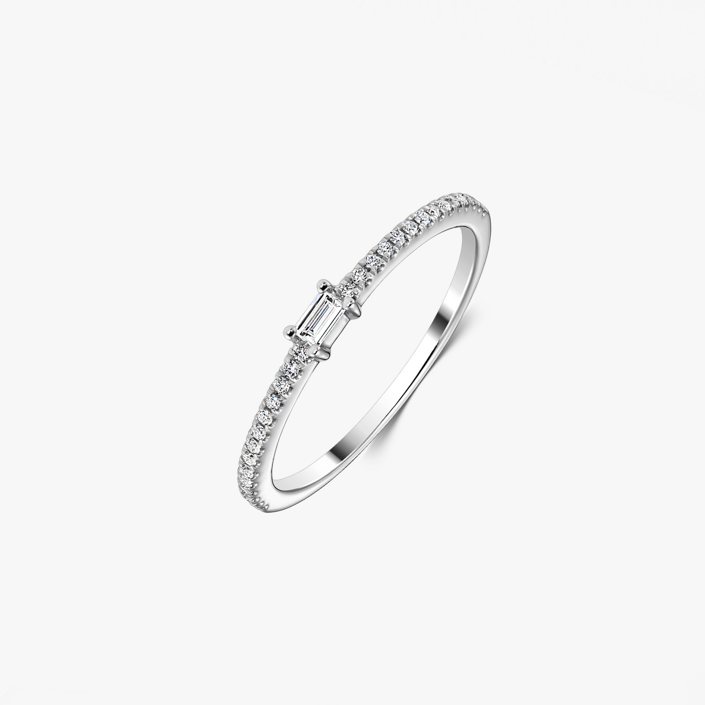 Celeste White Gold Ring – Diamonds - Indira