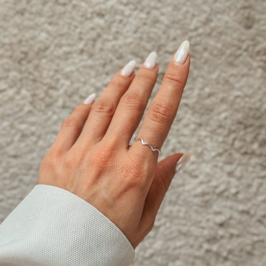 Silver Curl Ring - Indira