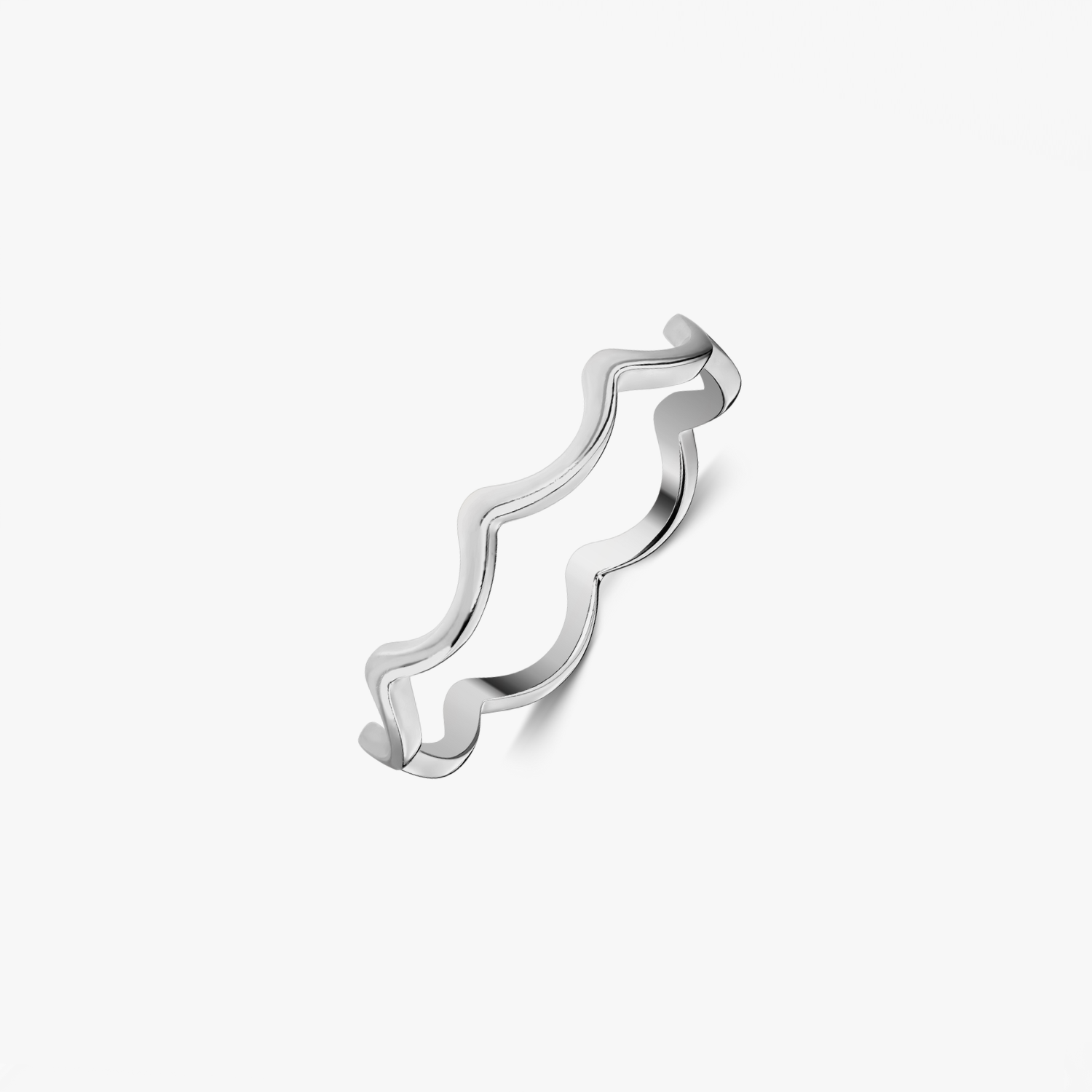 Curl Silver Ring - Indira