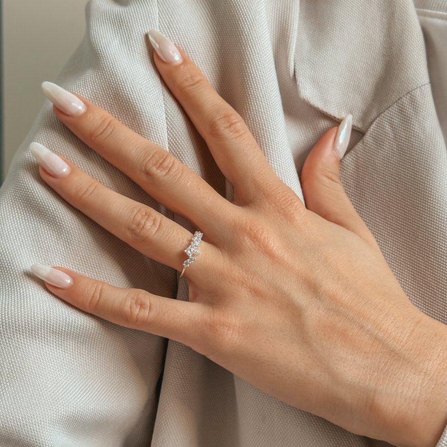 Galaxy Silver Ring - Zirconia - Indira