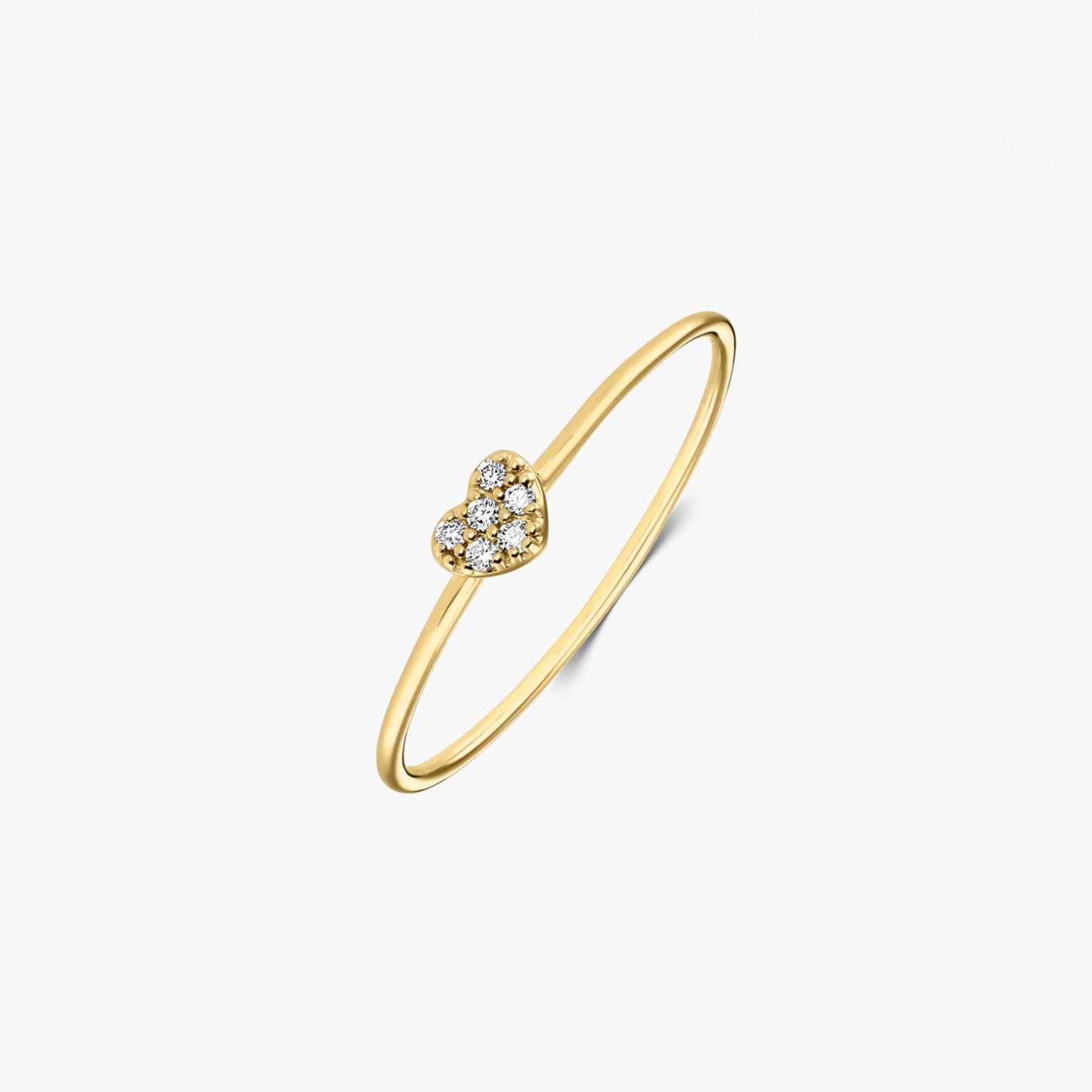 Alma Yellow Gold Ring – Diamonds