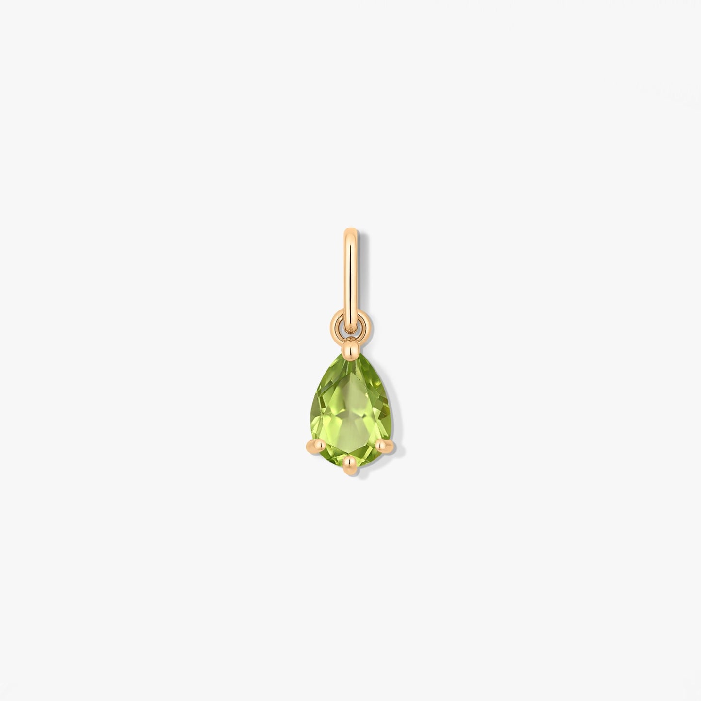 Gold Birthstone Pendant August - Peridot