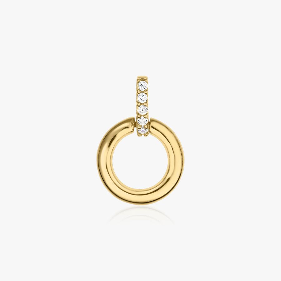 Eternal Circle Gold Pendant - Indira