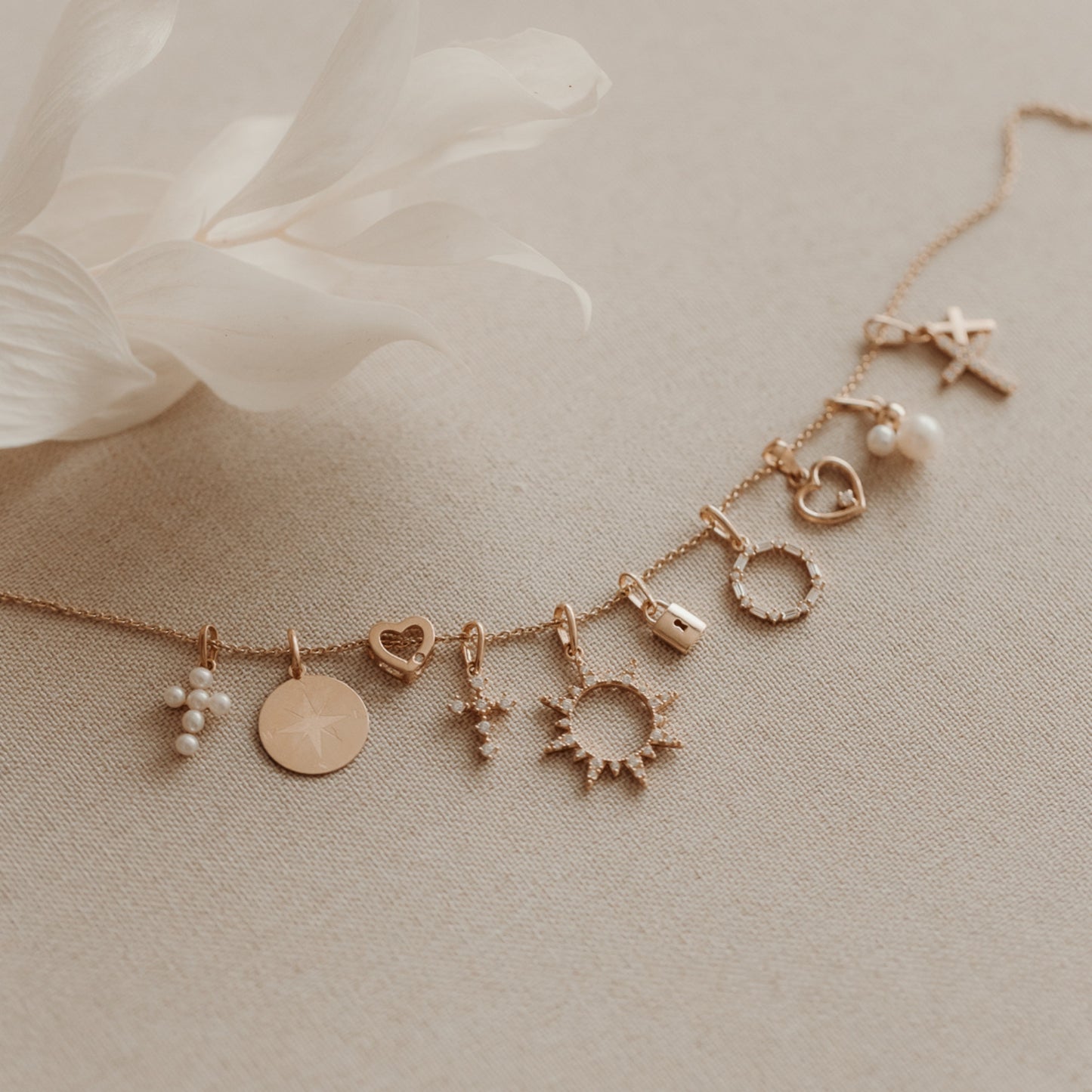 Brilliant Cross Gold Pendant - Diamonds