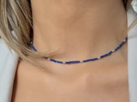 Silver Necklace SummerScape - Lapis Lazuli