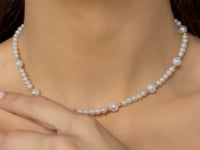 Meghan Gold Necklace - Natural Pearls
