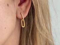 Cercei din argint Golden Jessica - Zirconiu