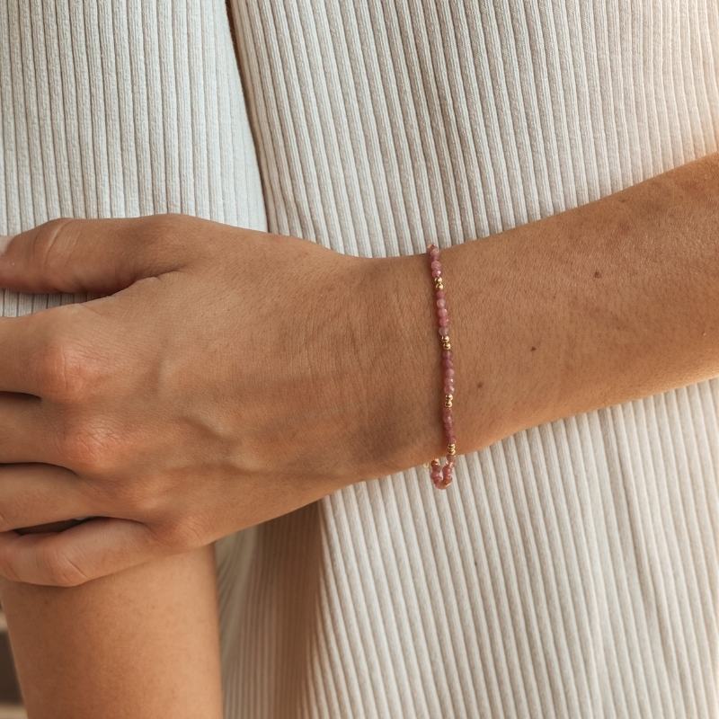 Golden SummerScape Silver Bracelet - Tourmaline - Indira