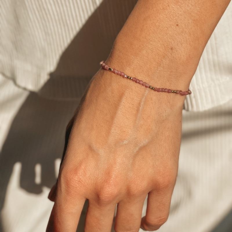 Golden SummerScape Silver Bracelet - Tourmaline - Indira