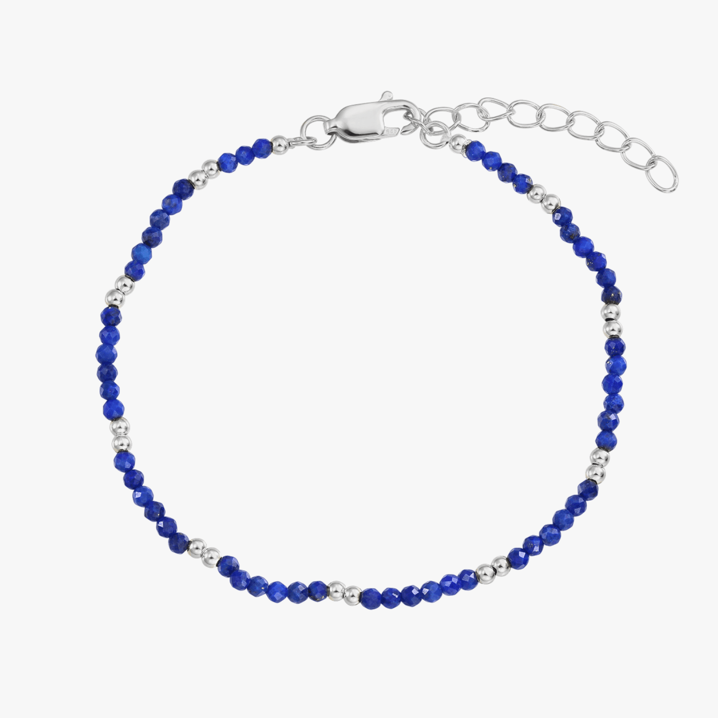 SummerScape Silver Bracelet - Lapis Lazuli - Indira
