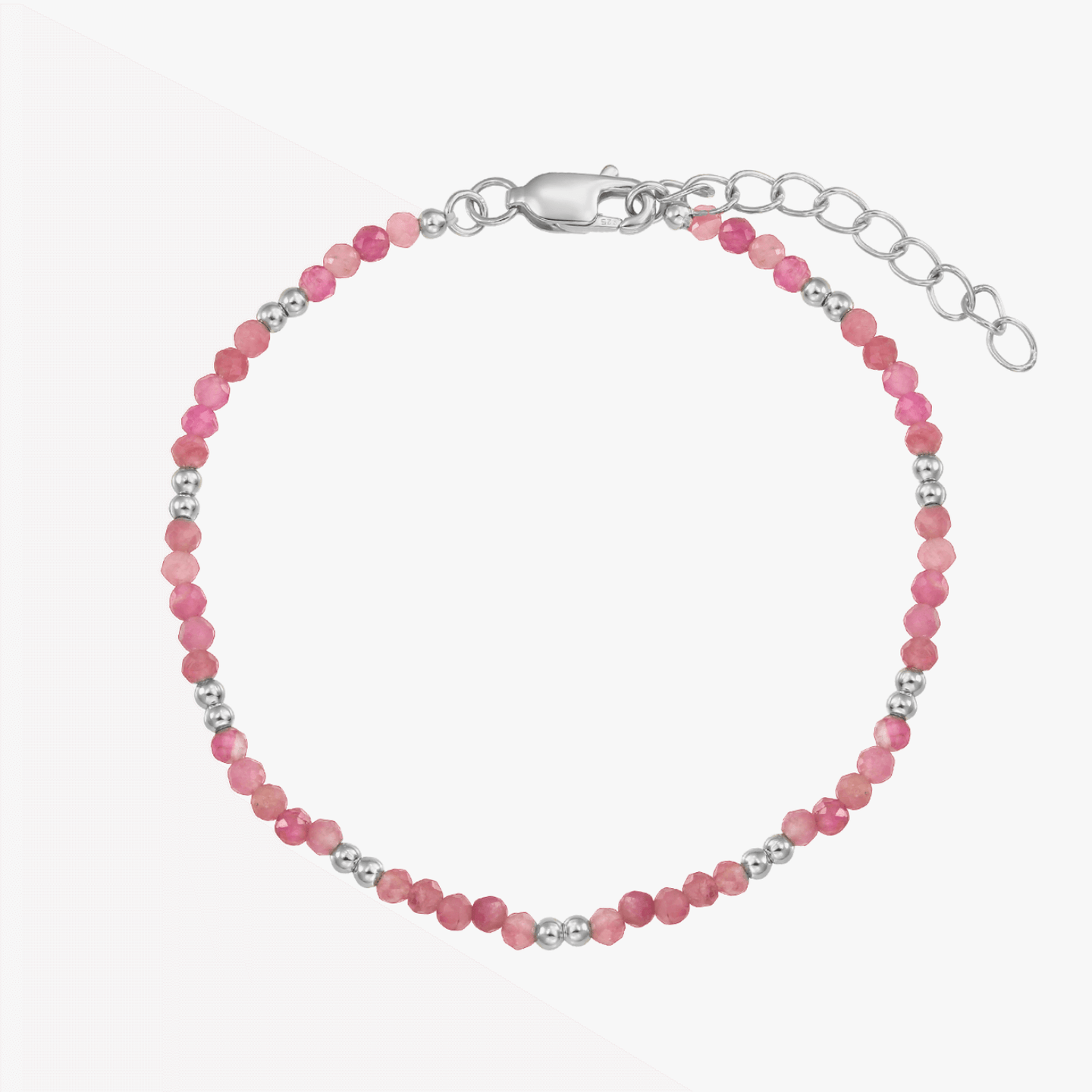 SummerScape Silver Bracelet - Tourmaline - Indira
