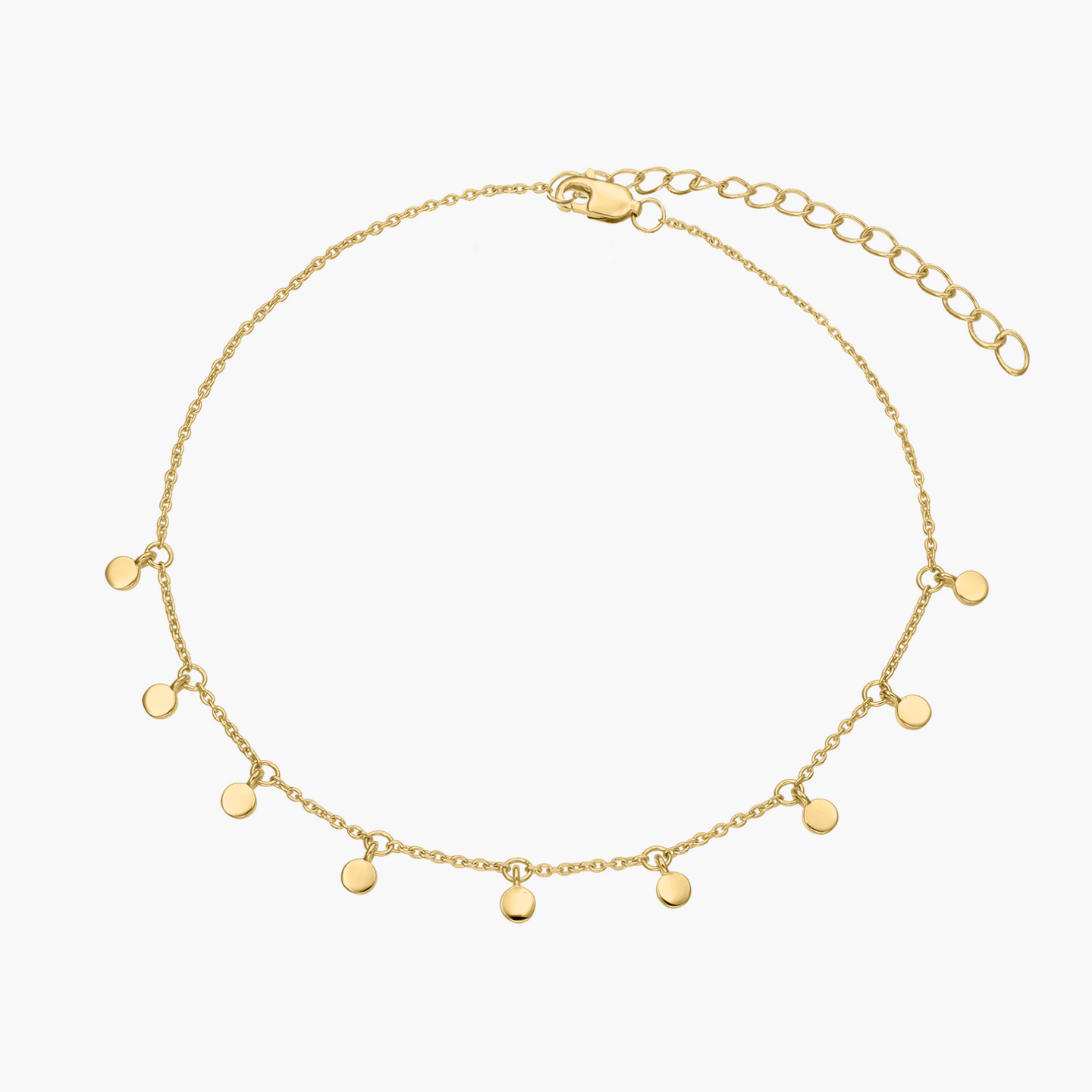 Golden Allegra Silver Anklet - Indira