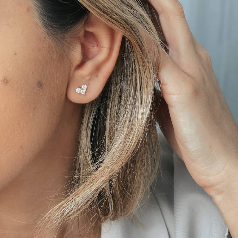 Love Sparkle Gold Earrings - Indira
