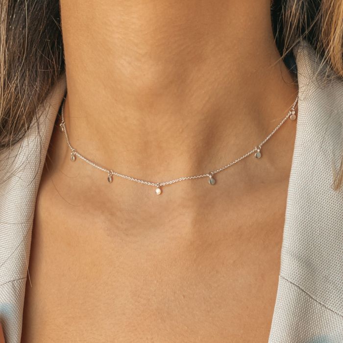 Allegra Silver Necklace - Indira