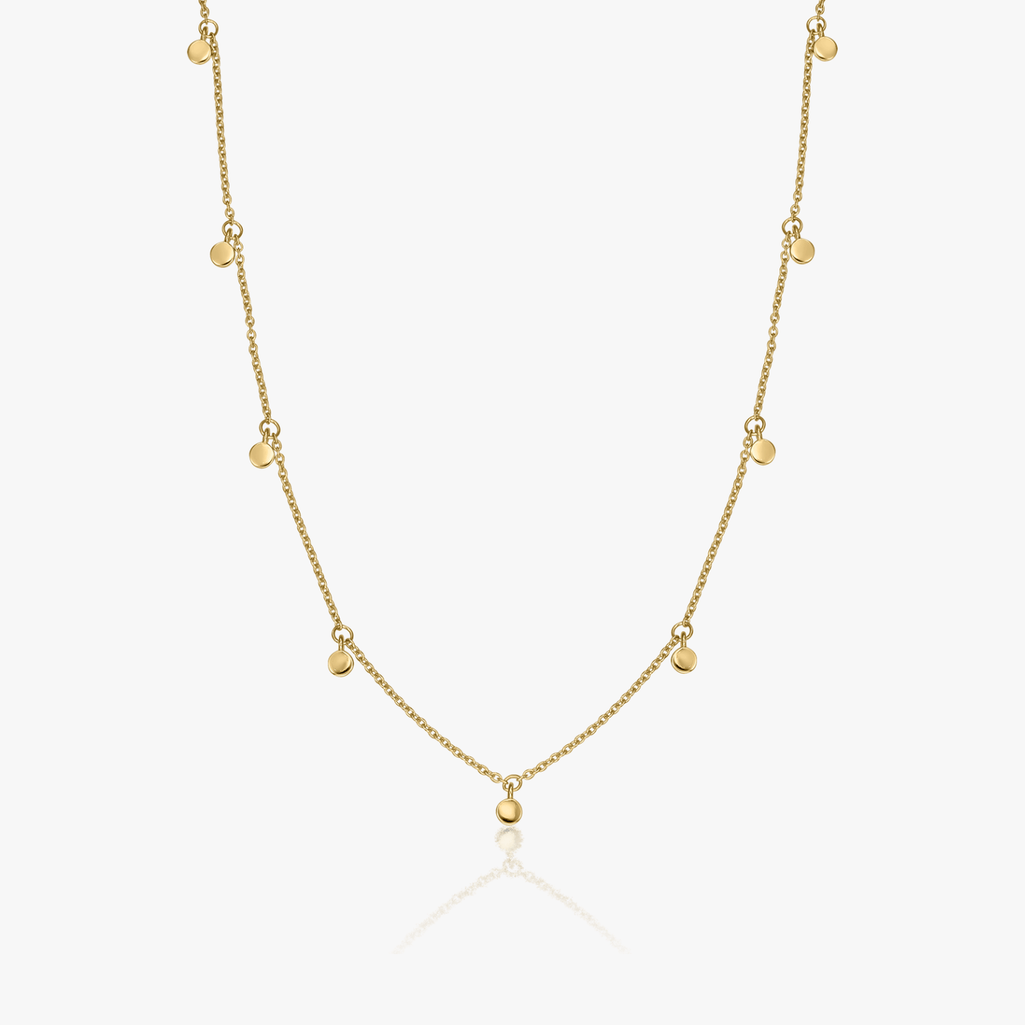 Golden Allegra Silver Necklace - Indira