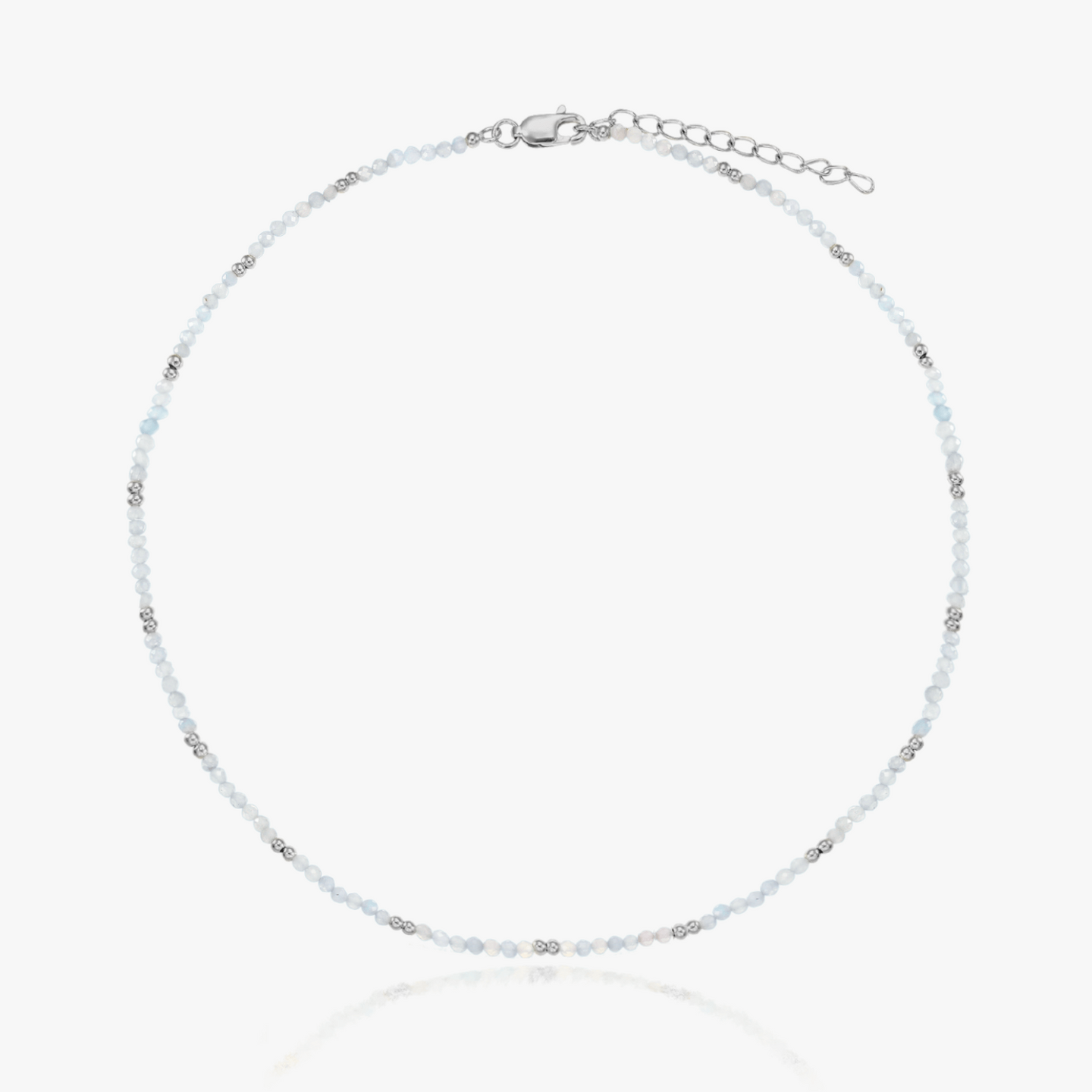 SummerScape Silver Necklace – Moonstone - Indira