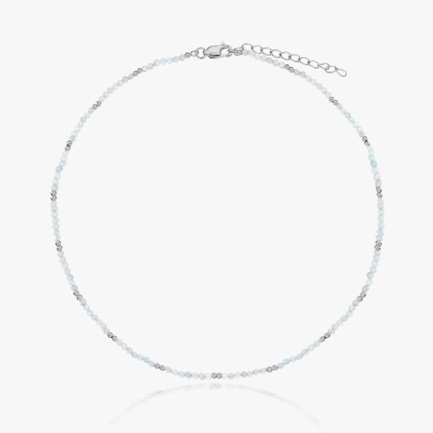 SummerScape Silver Necklace – Moonstone - Indira