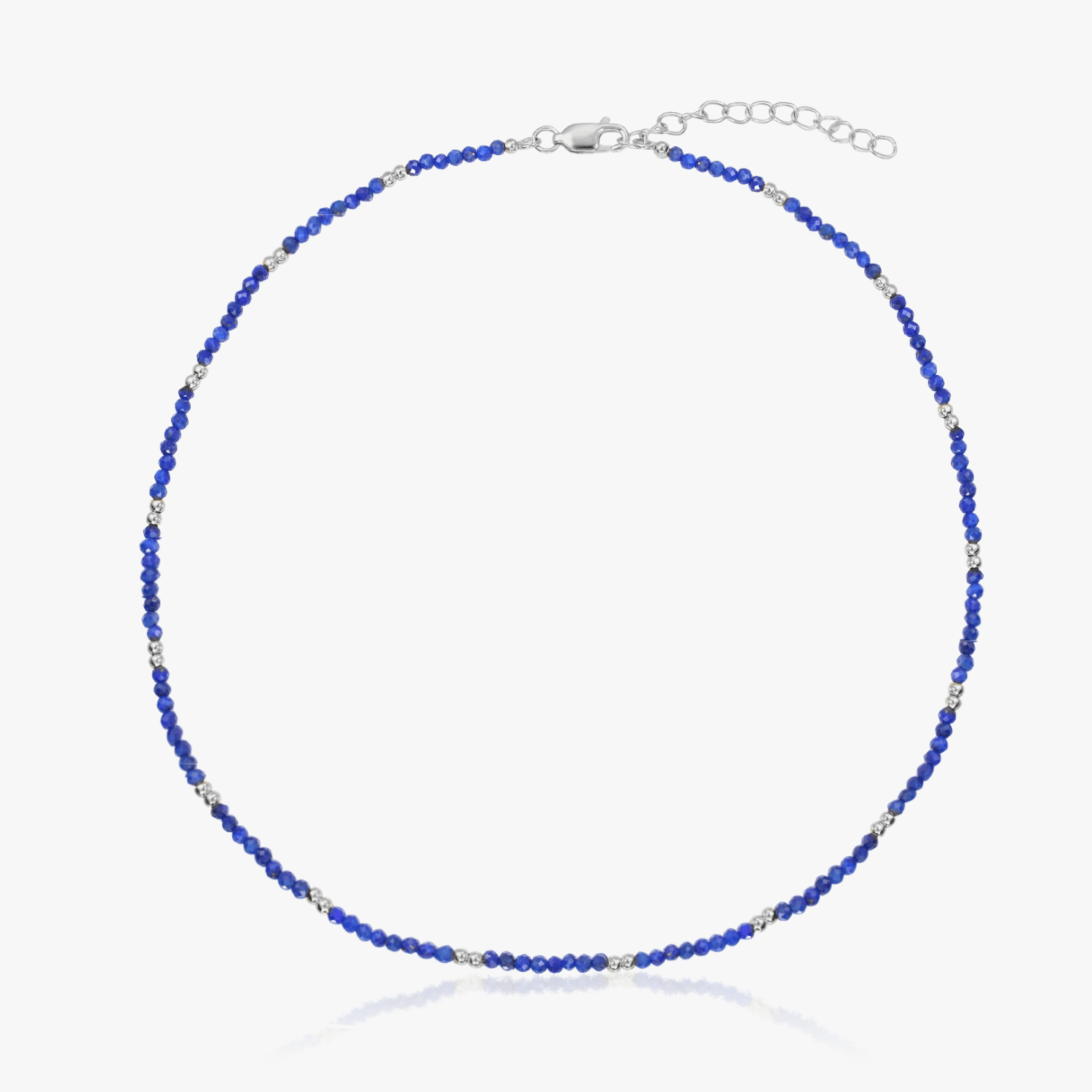 SummerScape Silver Necklace - Lapis Lazuli - Indira