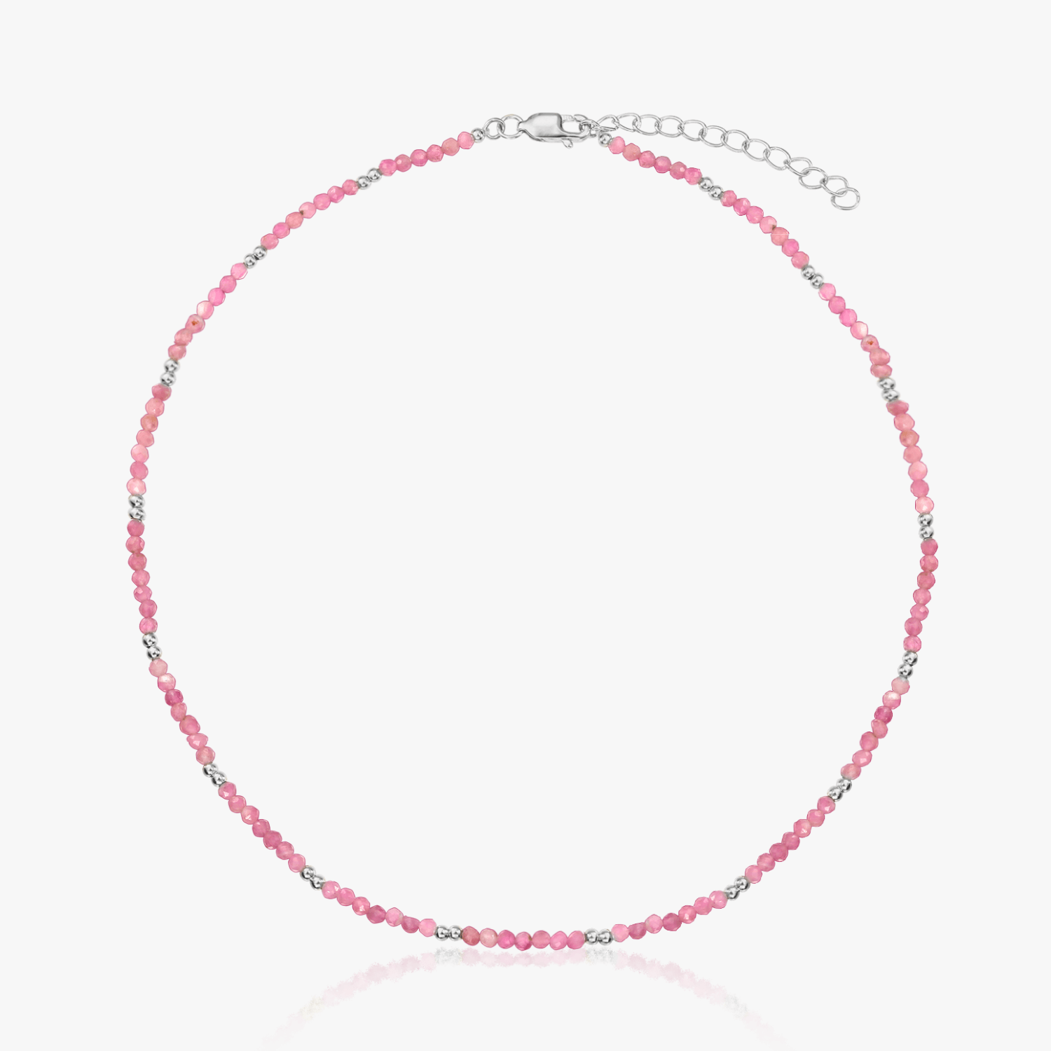 SummerScape Silver Necklace - Tourmaline - Indira