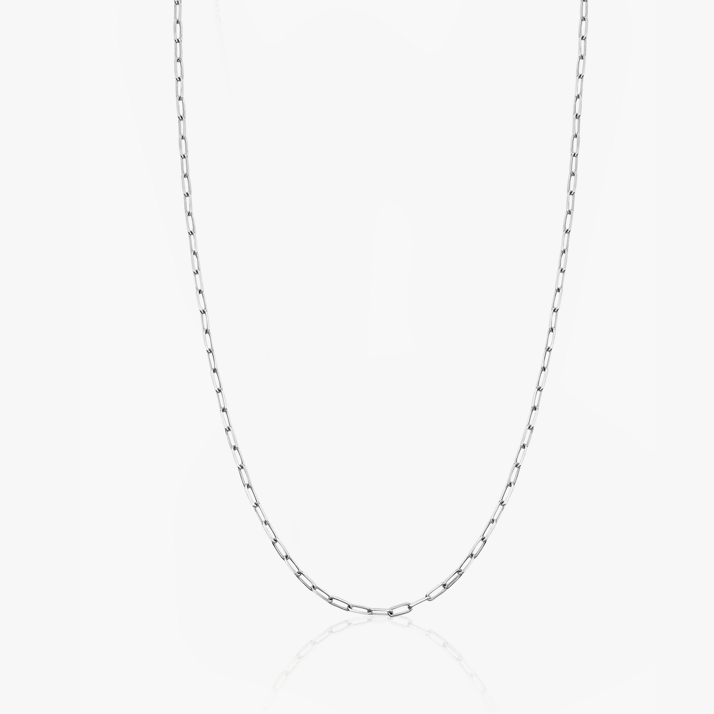 Silver Paperclip Choker Necklace - Indira