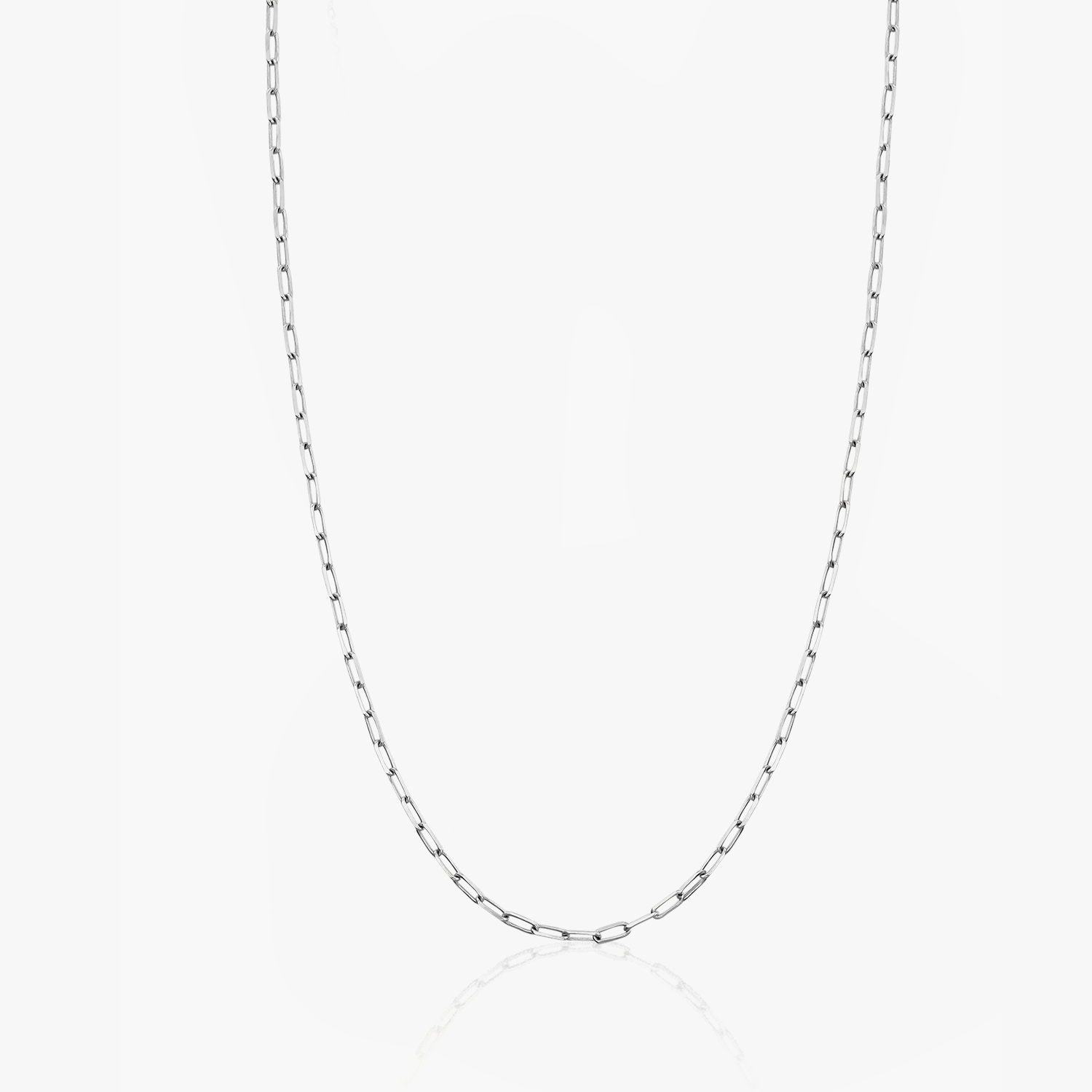 Silver Paperclip Choker Necklace - Indira