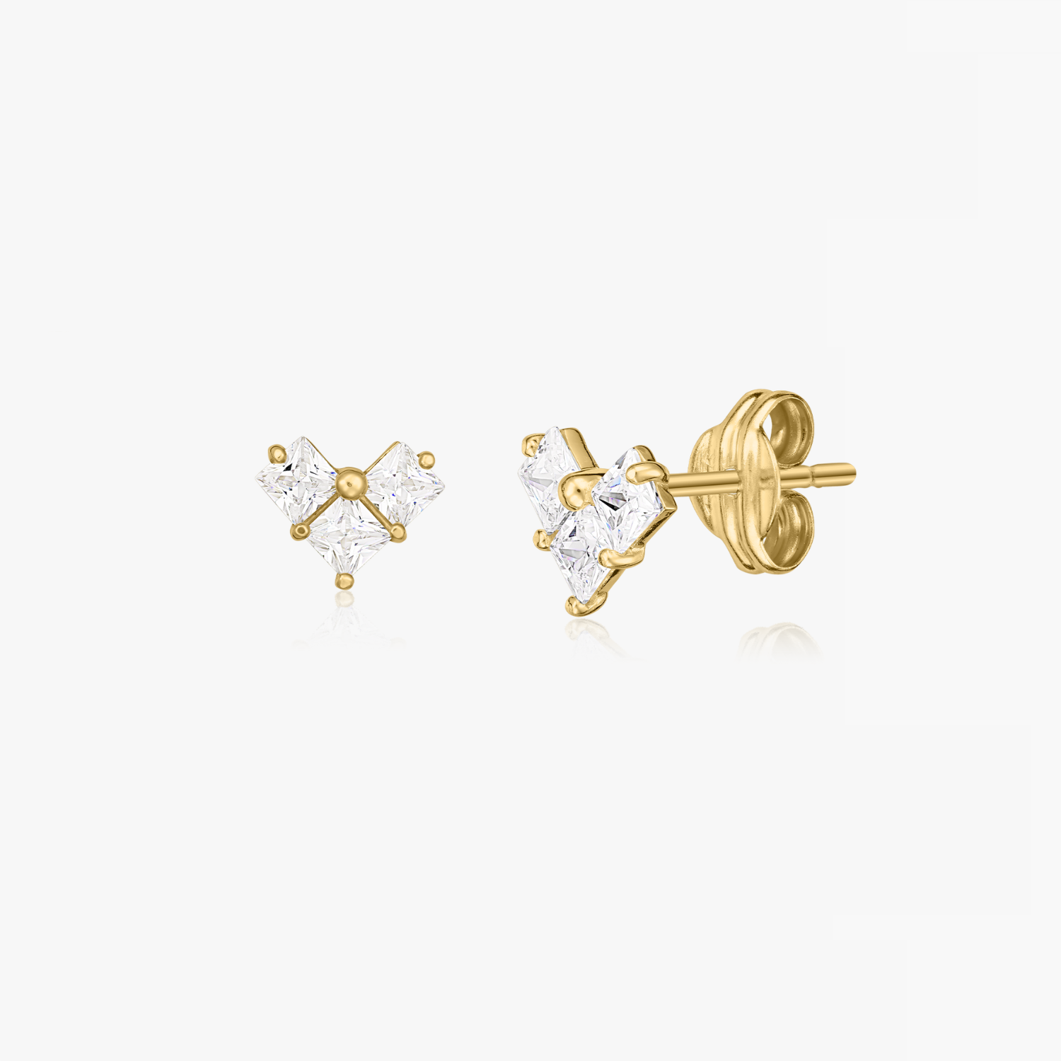 Love Sparkle Gold Earrings - Indira
