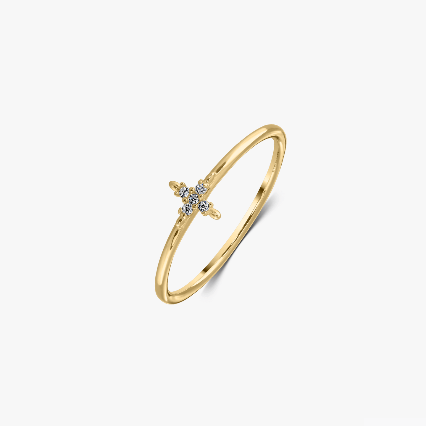 Aurora Gold Ring - Zirconium - Indira