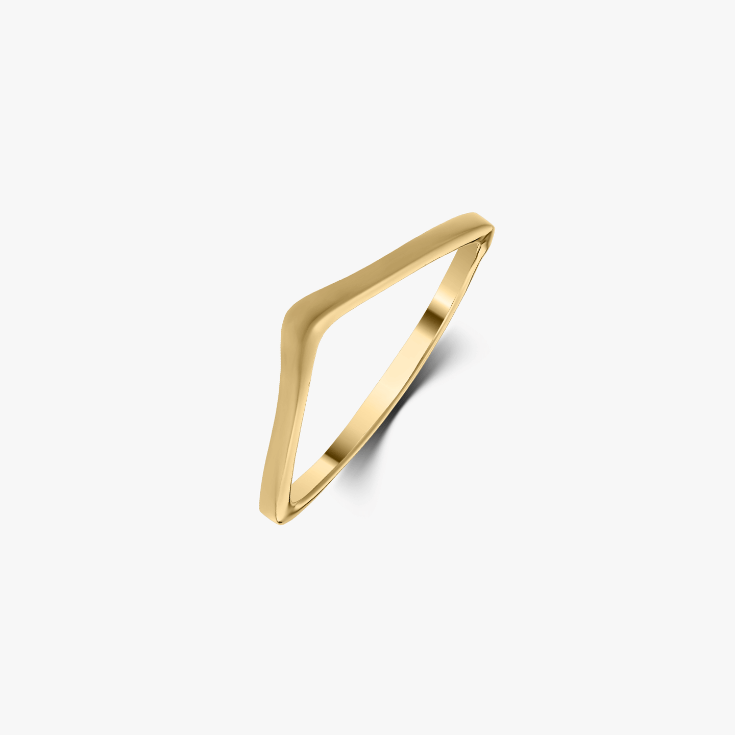 Simple V of Gold Ring - Indira