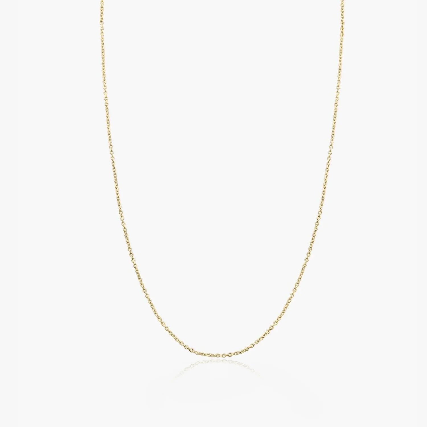Golden Simple Silver Necklace - Indira