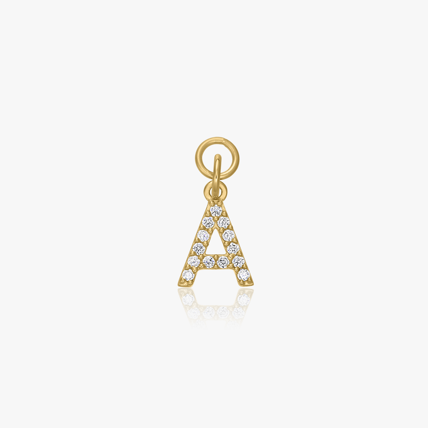 Golden Anna Silver Pendant - Zirconia - Indira