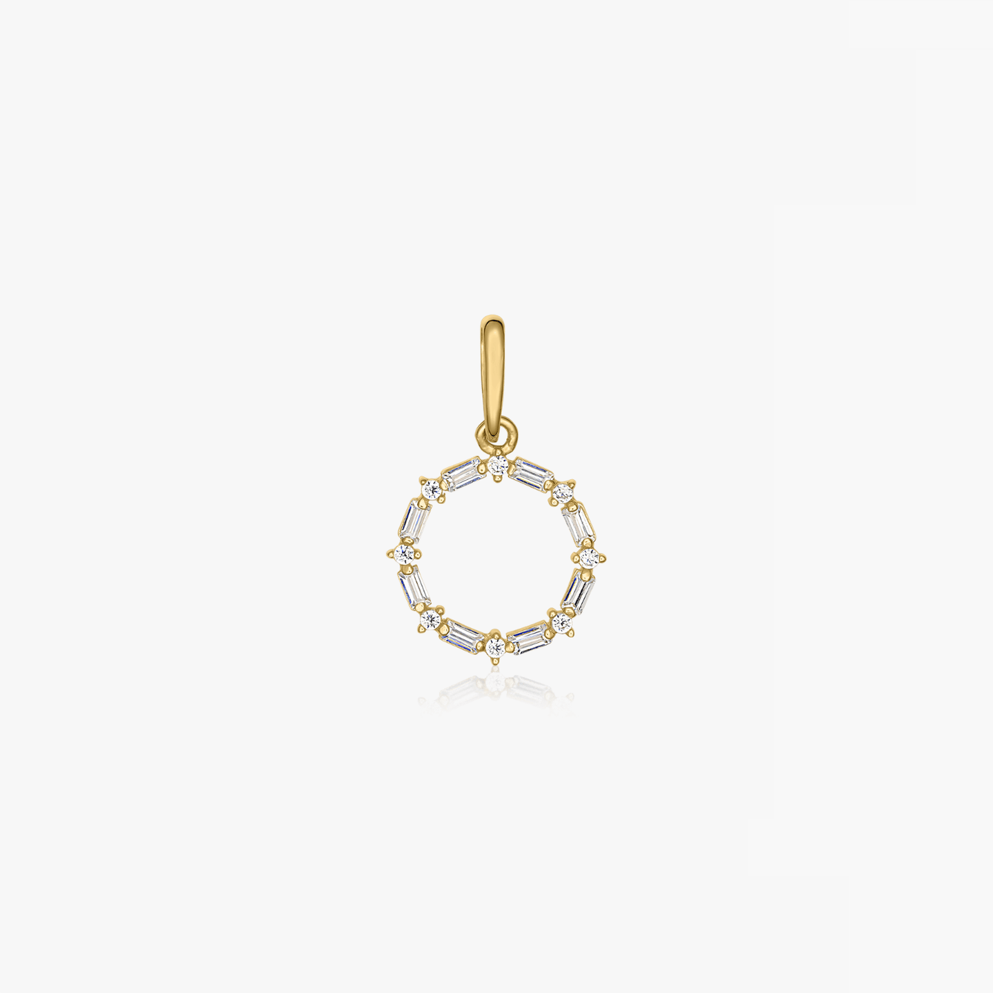 Halo Gold Pendant - Indira